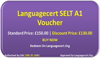 SELT A1 Speaking & Listening LanguageCert International ESOL Voucher. Valid For 6 Months on Languagecert.Org | Buy Now! 