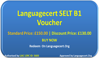 Languagecert International ESOL SELT B1 Voucher.Valid For 6 Months on Languagecert.Org | Buy Now!