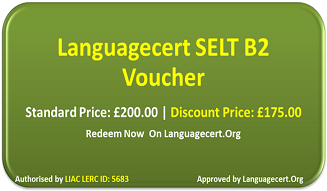 Languagecert International ESOL SELT B2 Voucher. Valid For 6 Months on Languagecert.Org | Buy Now!