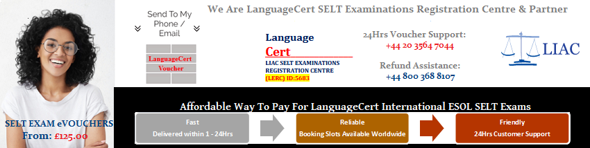 Languagecert SELT Exam Vouchers From 125.00