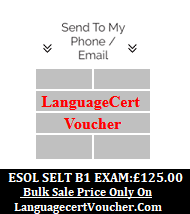 Languagecert International Esol SELT B1 Voucher. Buy Now!